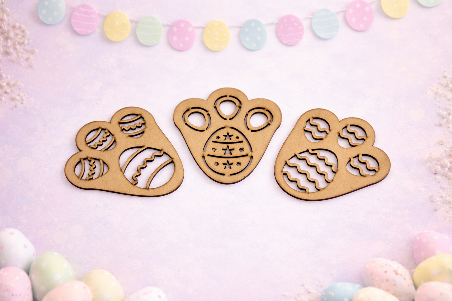 Easter Bunny Footprint Template